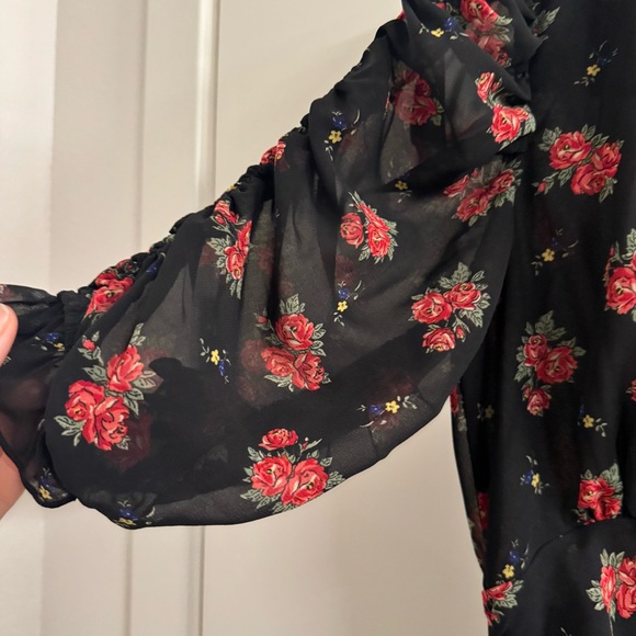 Like New Zara Floral Mini Dress - Picture 4 of 8